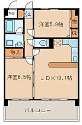 KS・WinHills 2階2LDKの間取り