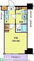 クレヴィスタ綾瀬 7階1Kの間取り