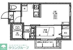 KEIAI RESIDENCE 北越谷IV 1LDKの間取図画像