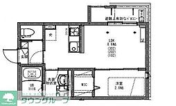 KEIAI RESIDENCE 北越谷IV 1LDKの間取図画像