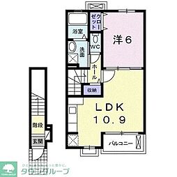 NTセイバリー 1LDKの間取図画像