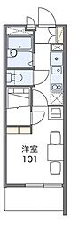 レオパレス三郷中央清 1Kの間取図画像