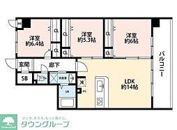 ホビアル・フェンテ 3LDKの間取図画像