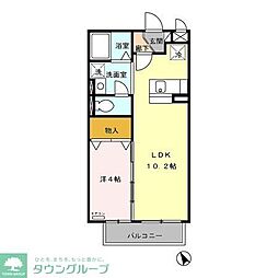 クレール 1LDKの間取図画像