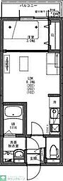 KEIAI RESIDENCE 五香II 1LDKの間取図画像