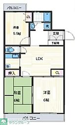 レキシントンマンション松並木 3LDKの間取図画像