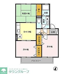 アーバンヒルズ1 3DKの間取図画像