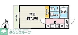 (仮称)キャメル吉川5A 1Kの間取図画像