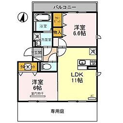 GRACE2 2LDKの間取図画像