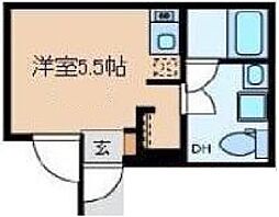 PlumIsland ワンルームの間取図画像