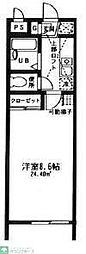 エクセルハイム 1Kの間取図画像