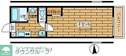 ミラージュドエル 1Kの間取図画像