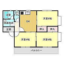 コンフレールB 201 ｜ 広島県福山市駅家町大字万能倉991-1（賃貸アパート3DK・2階・58.06㎡） その2