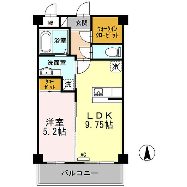 ラ・ルーチェ手城 ｜広島県福山市手城町1丁目(賃貸アパート1LDK・3階・40.70㎡)の写真 その2