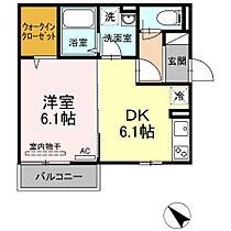 フレンズ多治米  ｜ 広島県福山市多治米町5丁目（賃貸アパート1DK・2階・32.77㎡） その2