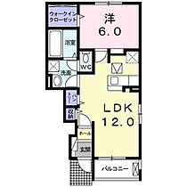 フォルトゥーナＢ  ｜ 広島県福山市御幸町大字下岩成106番地1（賃貸アパート1LDK・1階・44.55㎡） その2