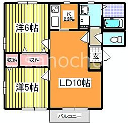 ToBe-フラッツA 2LDKの間取図画像