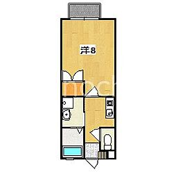 テール・ブランシュ 1Kの間取図画像