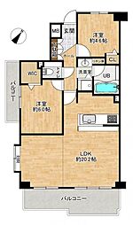 グリーンマンション七隈 3LDKの間取図画像