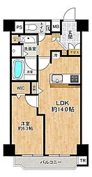 シャンボール桜坂 1LDKの間取図画像
