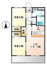 ハイツエトワール 203 ｜ 兵庫県姫路市香寺町犬飼（賃貸アパート2LDK・2階・57.75㎡） その2