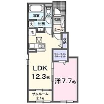 アイルーI 102 ｜ 兵庫県朝来市和田山町枚田岡（賃貸アパート1LDK・1階・50.14㎡） その2