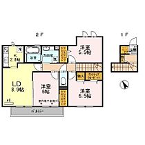 グレイス五軒邸 202 ｜ 兵庫県姫路市五軒邸３丁目（賃貸アパート3LDK・2階・73.11㎡） その2