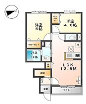 パストラル津倉 102 ｜ 兵庫県姫路市保城（賃貸アパート2LDK・1階・54.09㎡） その2