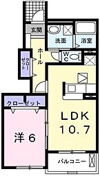 間取図画像 1LDK