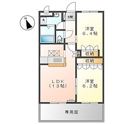 アベニール中島 1階