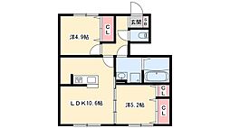 間取図画像 2LDK