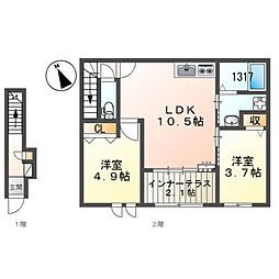 コントレイル糸引 2階