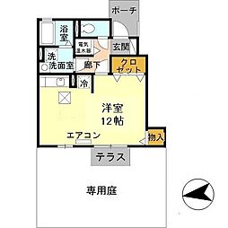 ロイヤルメゾンマエダ ワンルームの間取図画像