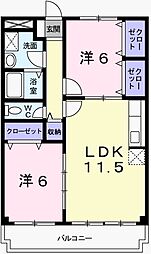 間取図画像 2LDK