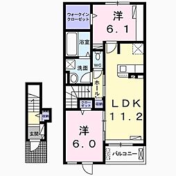 間取図画像 2LDK