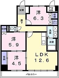 間取図画像 3LDK