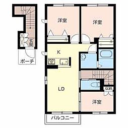 シャーメゾン青山北 3LDKの間取図画像