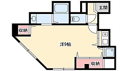 エーデルハイム ワンルームの間取図画像