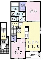 リヴィエールII 2階