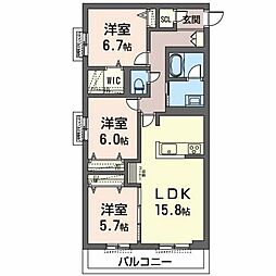 オカバ姫路青山シャーメゾン 3階/A305