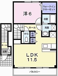 モーニンググローブ 1LDKの間取図画像