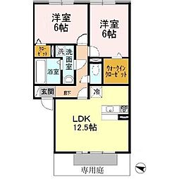 パインハイツ A棟 1階/102