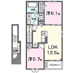 大津区天満アパート 2階/203