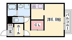 メゾン・セレッソ ワンルームの間取図画像