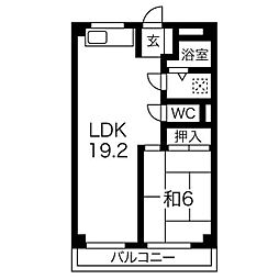 ハッピーコート駅南大路 3LDKの間取図画像