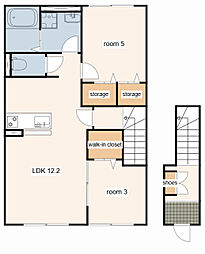 ハイムメゾン白鳥台 2LDKの間取図画像