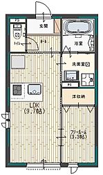 ケイレジデンス駅前通 1LDKの間取図画像