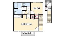 ロイヤルメゾンマエダ 1LDKの間取図画像