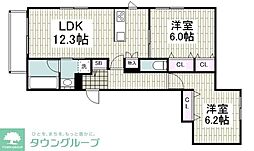 間取図画像 2LDK