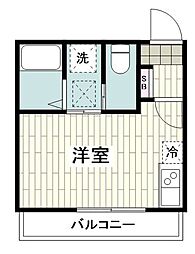 フルセイルさがみ野II ワンルームの間取図画像